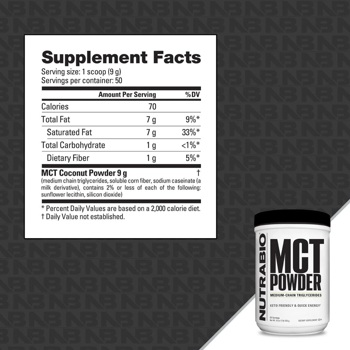 NutraBio MCT Powder
