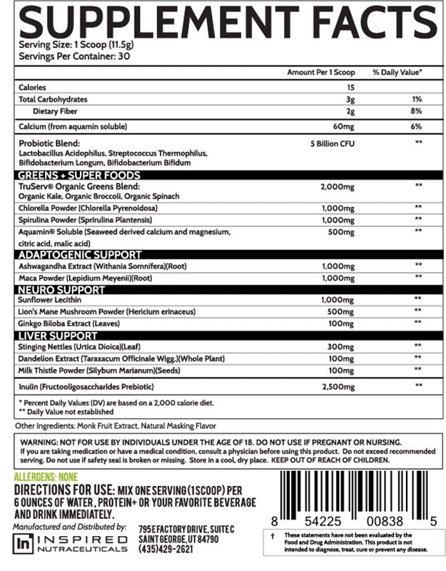 Nutrition Cartel Inspired Greens Inspired Nutraceuticals