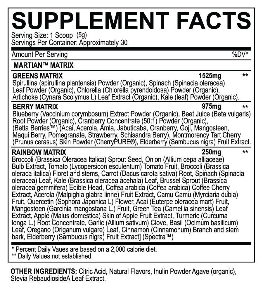 Nutrition Cartel Myoblox Martian Greens Myoblox