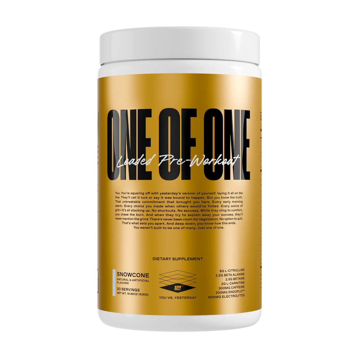 One of One Loaded Pre Workout