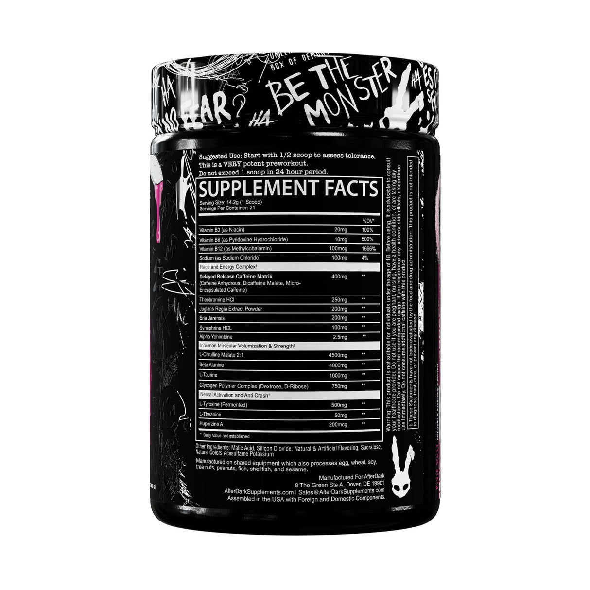 Inhuman Face Melter Pre Workout