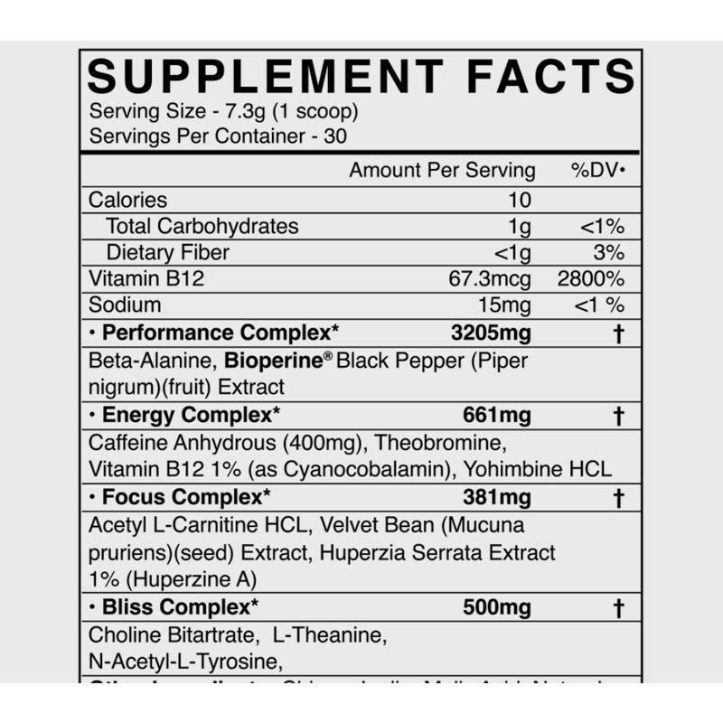 Black Market Labs Stim Pre Workout