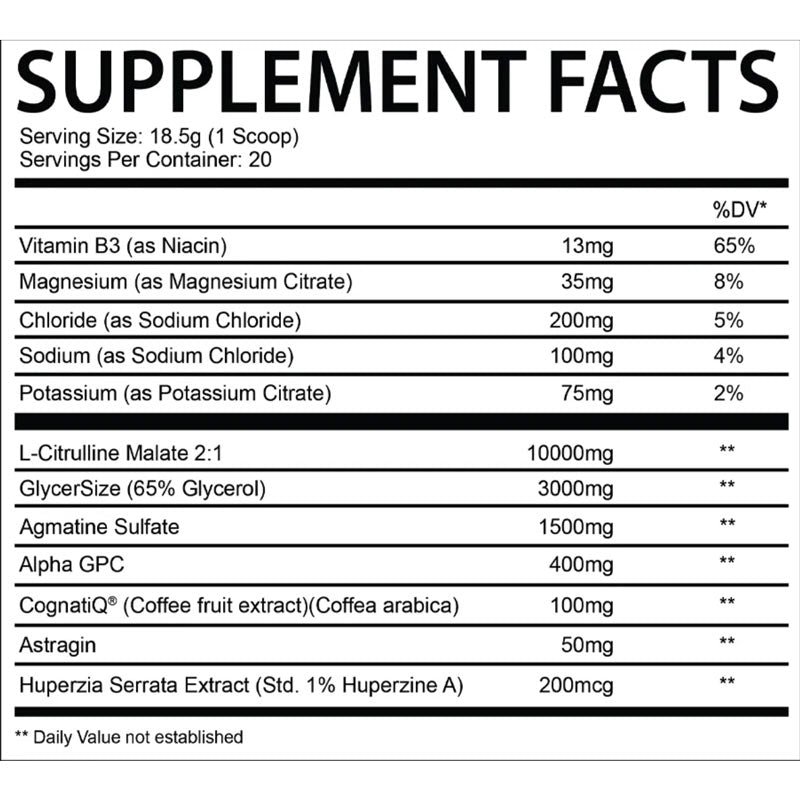 Chaotic Pump Pre Workout