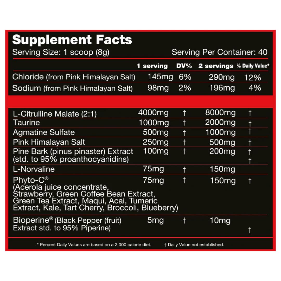 Full Blood Pump Pre Workout