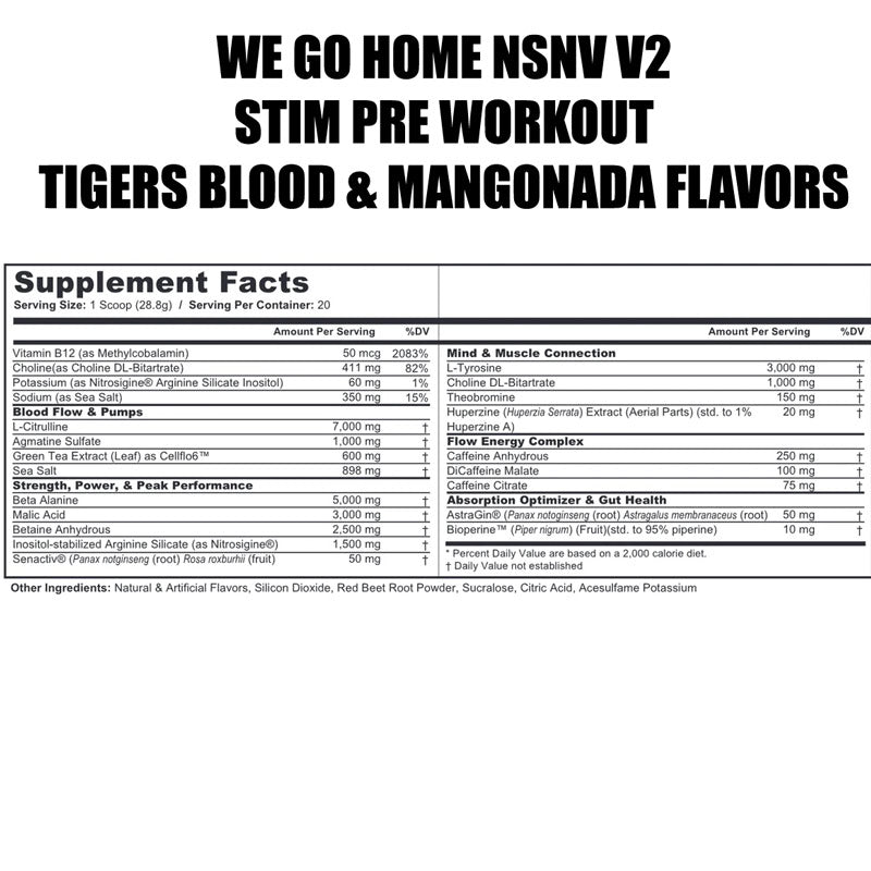 NSNV Pre Workout