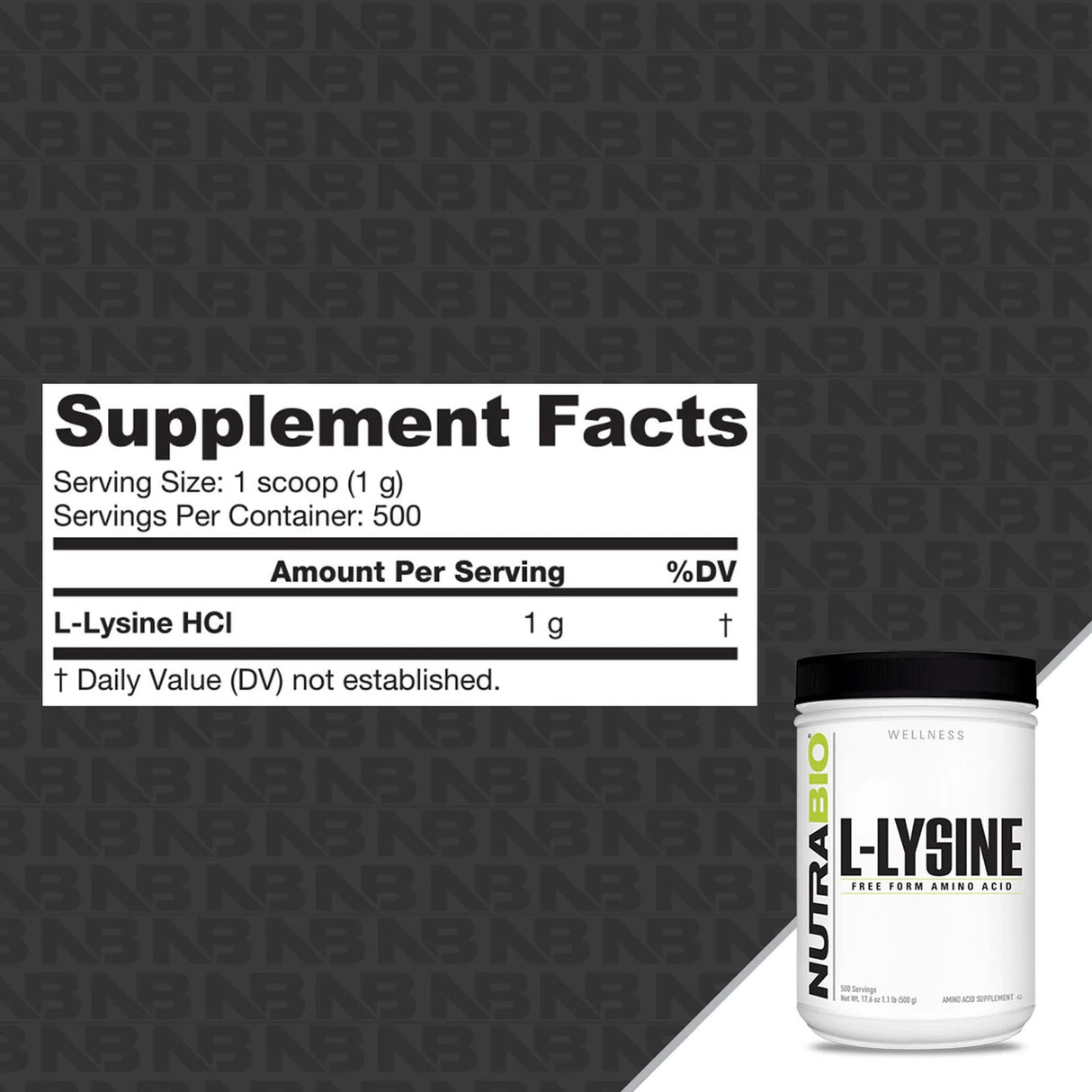 NutraBio Lysine