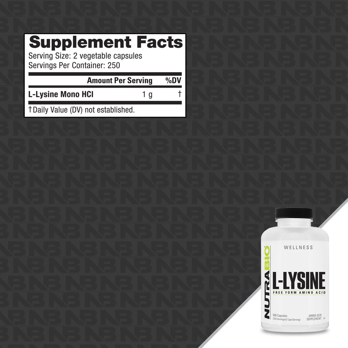 NutraBio Lysine