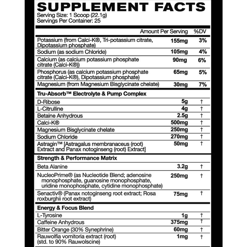 One Scoop Only Pre Workout